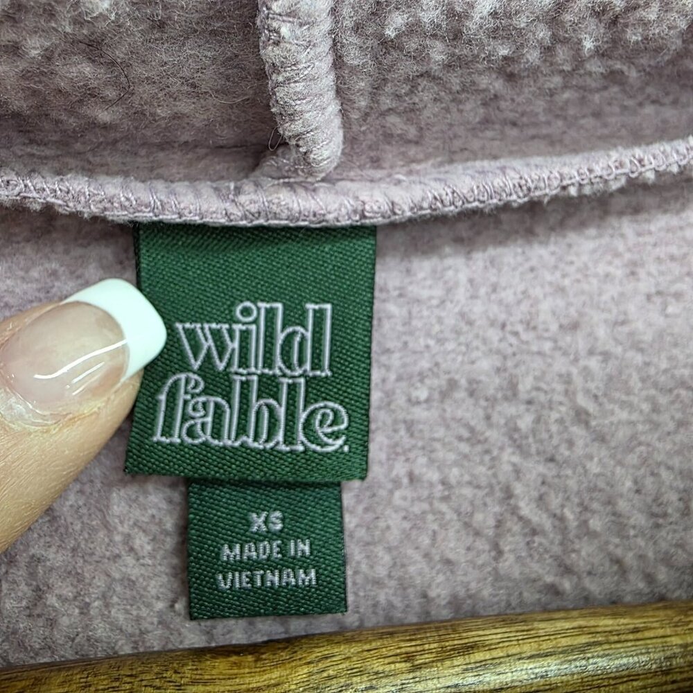 Women's Wild Fable‎ Hoodie Sweatshirt Mauve Butterfly Purple Size XS Pocket - Picture 8 of 13